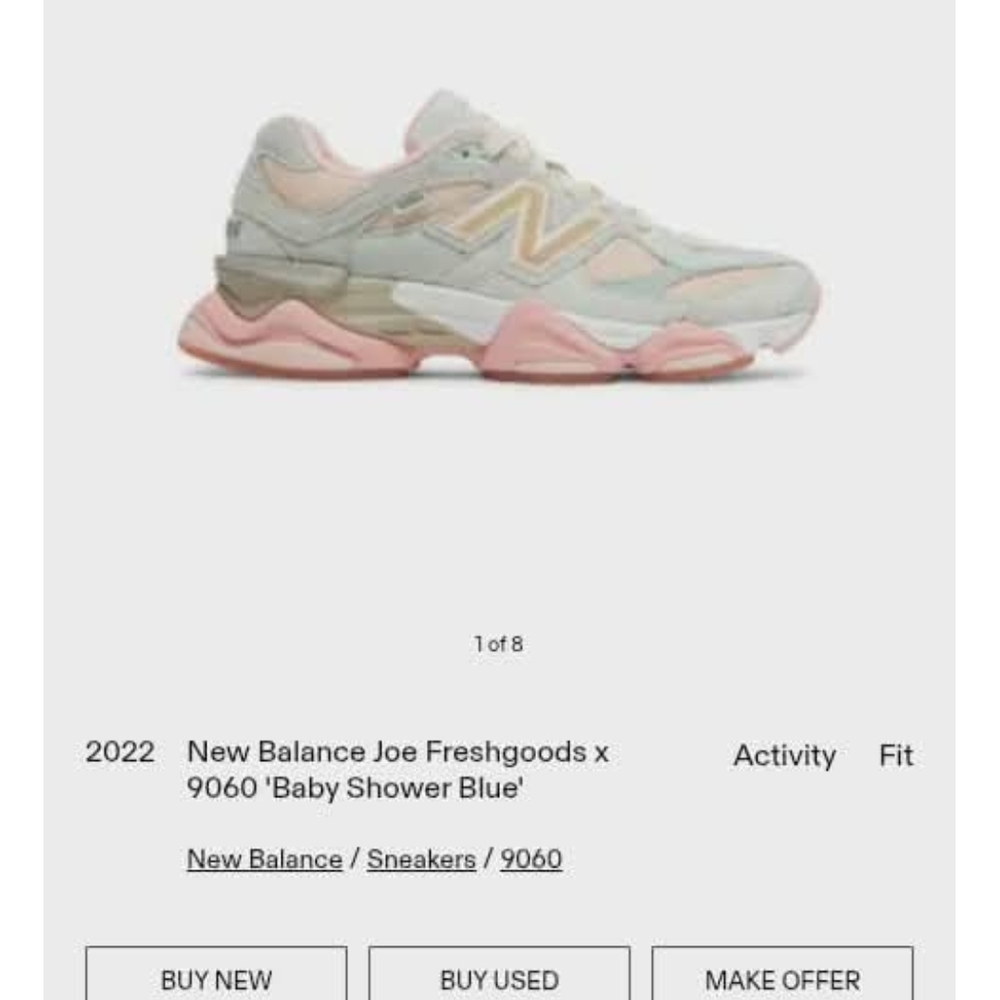 New Balance Joe Freshgoods 9060 Pastel Sneakers